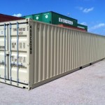 New 40' double-end access storage container.