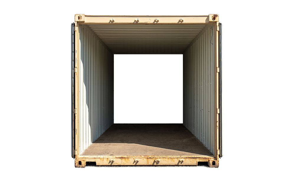 double end access storage container