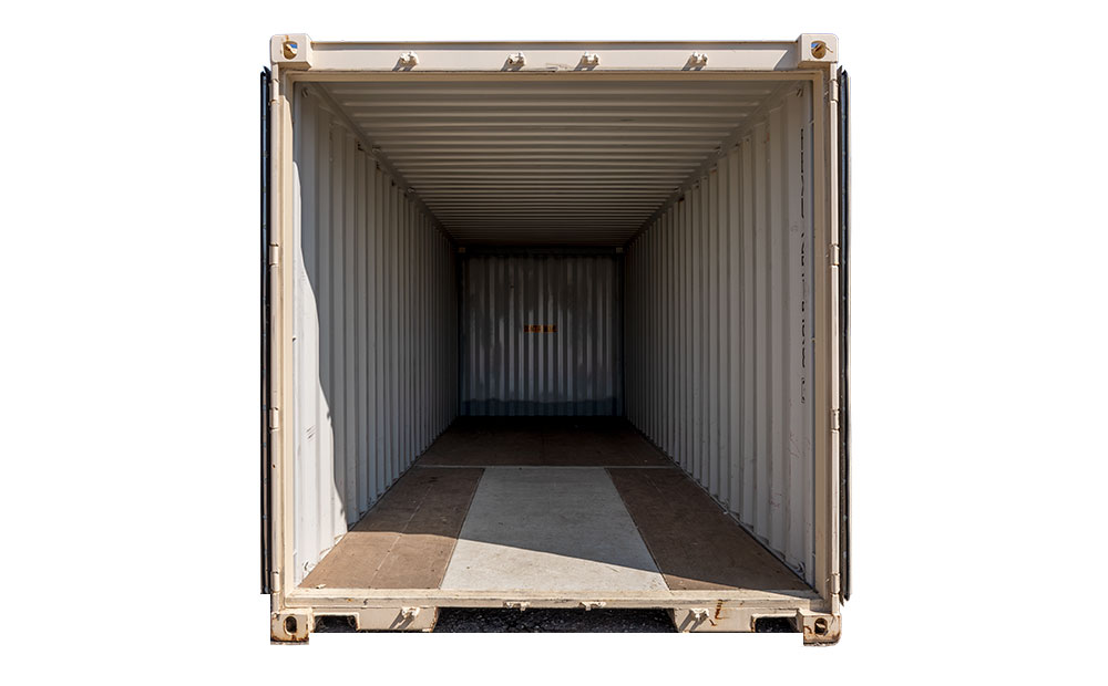 25 foot storage container interior