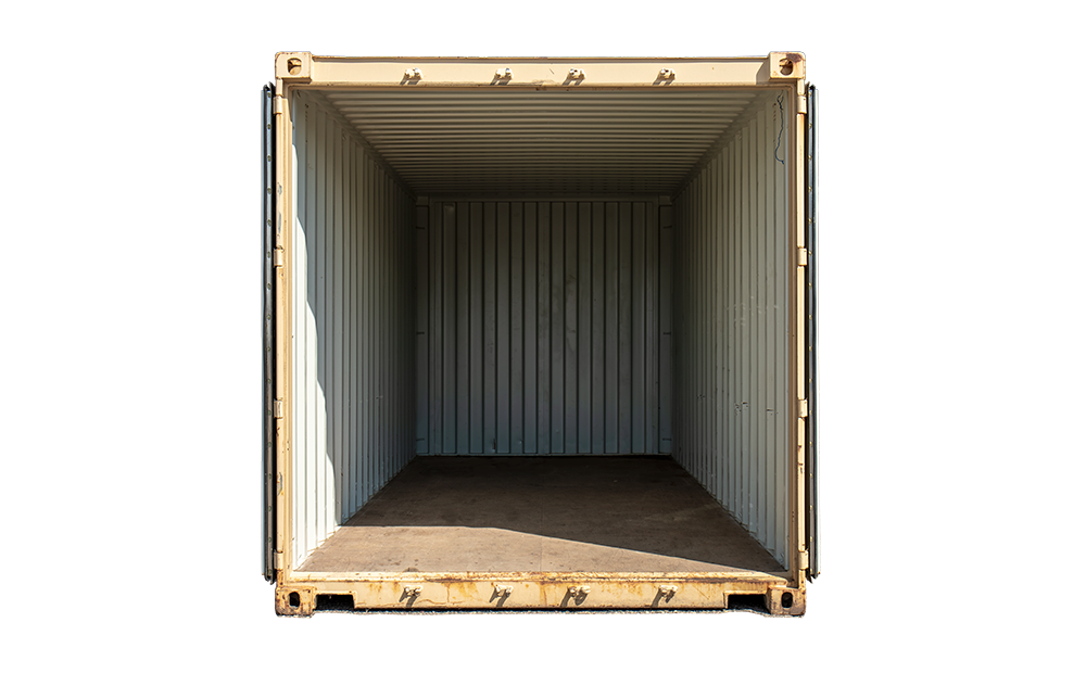 20 foot storage container interior