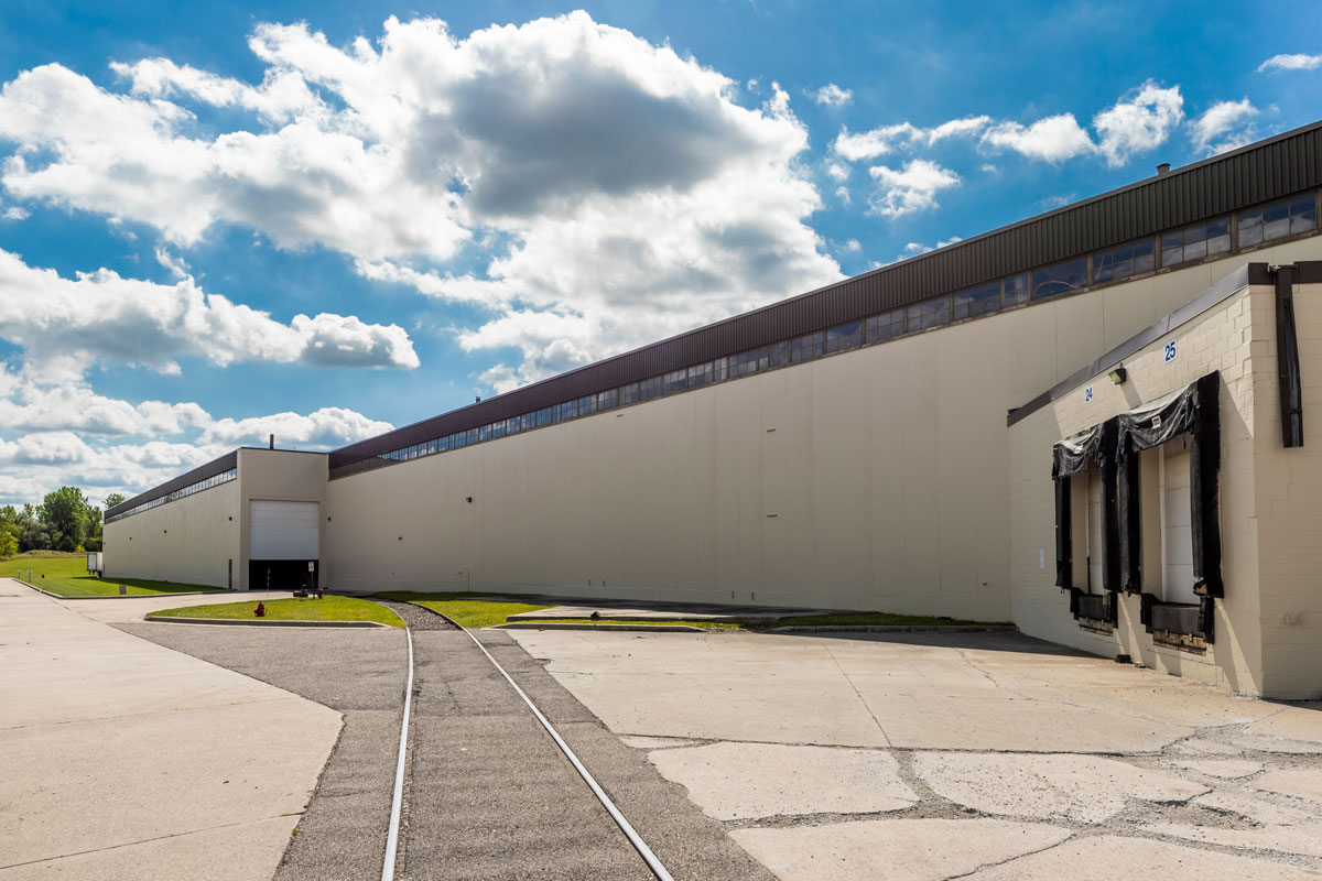 warehouse with rail access