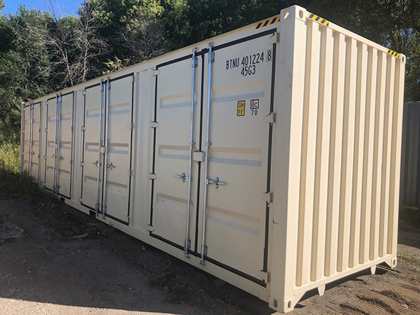 40 foot side opening storage container